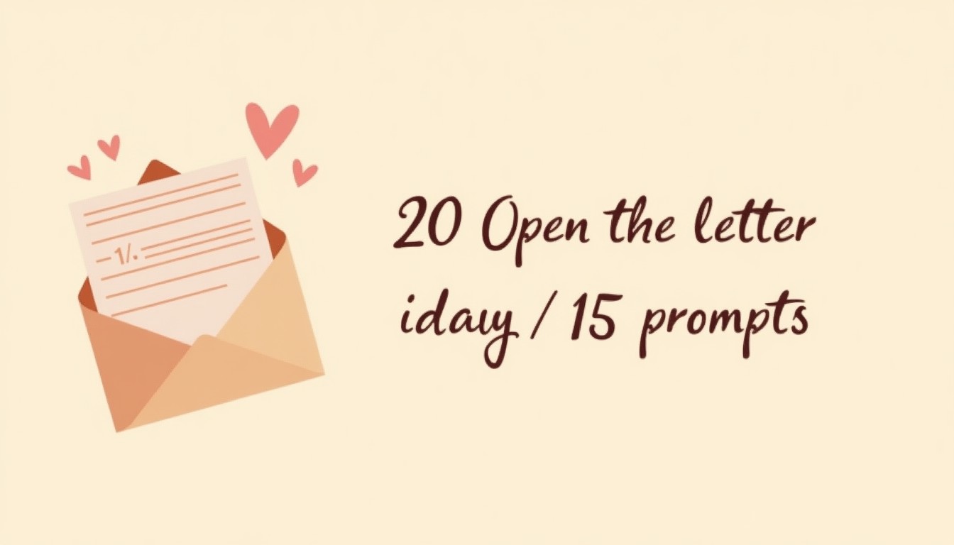 Open When Letter Ideas: 15 Prompts and What to Write